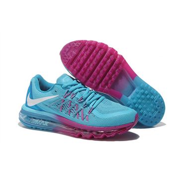 Nike Air Max 2015 Women Running Shoes Pink Blue